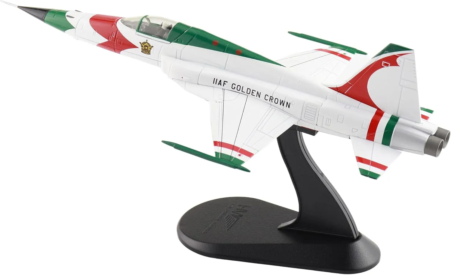 | 1:72 Scale Diecast Military Aircraft Replica | F-5E IIAF Golden Crown IIAF, 1970s (with Decals for No1. to No.8 Planes) | Model HA3397b