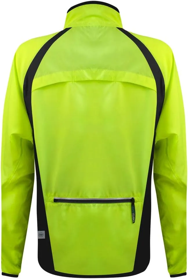 | Women's Packable Windproof Jacket | High Visibility Safety Yellow Windbreaker