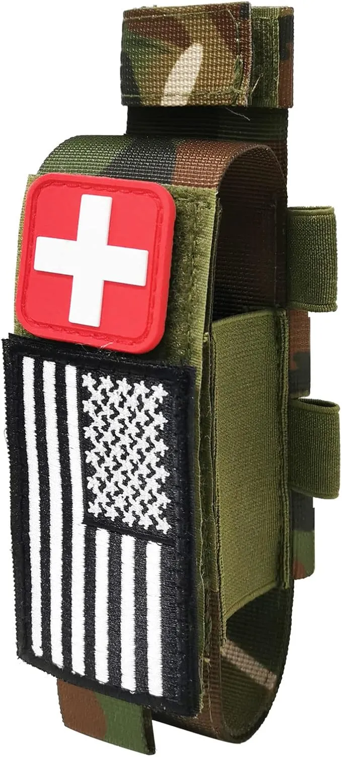 1000D Laser Cut Tactical Molle Tourniquet Holder, Molle Medical Trauma Shears Pouch EMT Scissors Bag Fit for Tourniquets