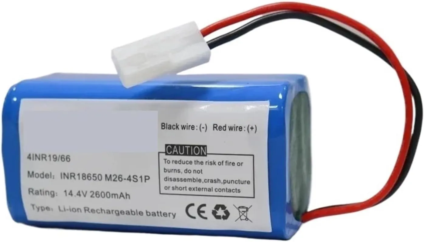 14.4V 3500mAh/3200mAh Li-ion Battery，Compatible for Aleaivy，Compatible for PUPPYOO，R30 R35, R30 Pro, Compatible for ISweep，X3 Robot Vacuum Cleaner Part(2600mAh)