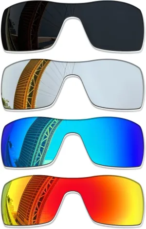 1.5MM Polarized Replacement Lenses for Oakley Batwolf OO9101 Sunglasses, Anti-Scratch | Perfectly Fit