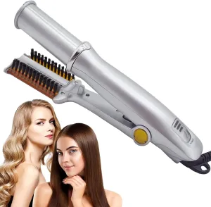 2 in 1 Rotating Curling Iron Fast Heat PTC Hair Straightener and Curler (1)