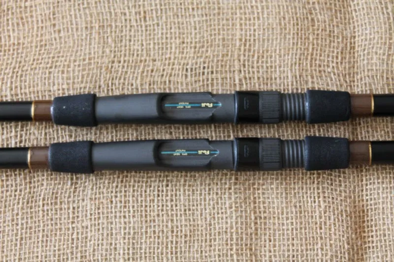 2 x Gardner Ultimate 1 Old School 1990s Carbon Carp Fishing Rods. Excellent.