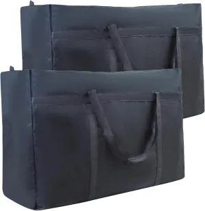 2PCS Scent Control Hunting Bag, Black Scent Proof Scent Free Large Travel Bag Smell Proof Oxford Cloth Scent Blocker Scent Safe Bag for Hunting Clothes Hunting Accessories