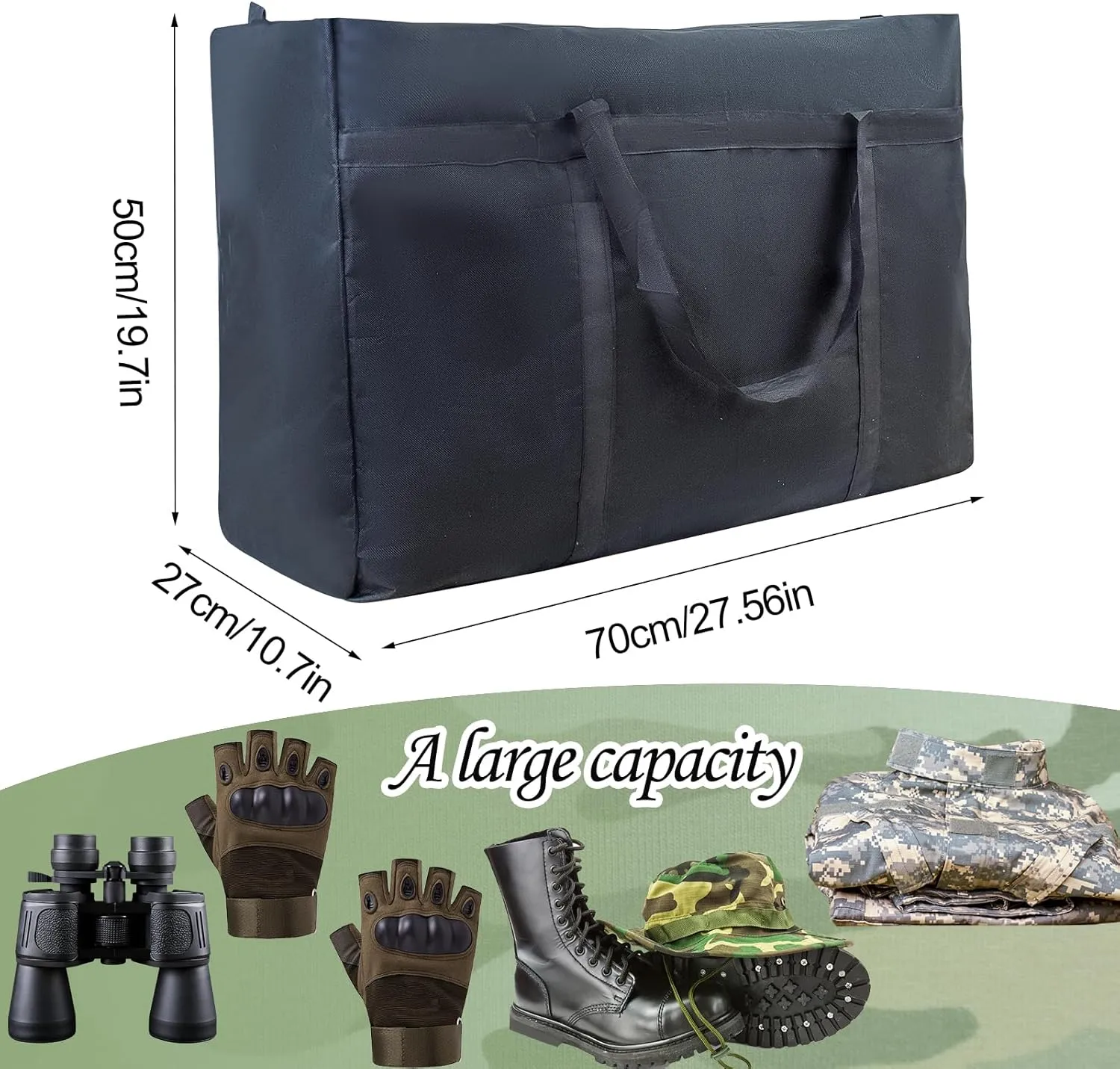 2PCS Scent Control Hunting Bag, Black Scent Proof Scent Free Large Travel Bag Smell Proof Oxford Cloth Scent Blocker Scent Safe Bag for Hunting Clothes Hunting Accessories