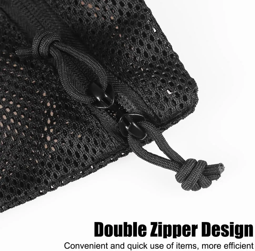 2PCS Tactical Insert Mesh Pouches, Modular Utility Admin Pockets for Everyday Carry Items