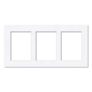 3 Window (5x7in) Collage Photo Mat Board