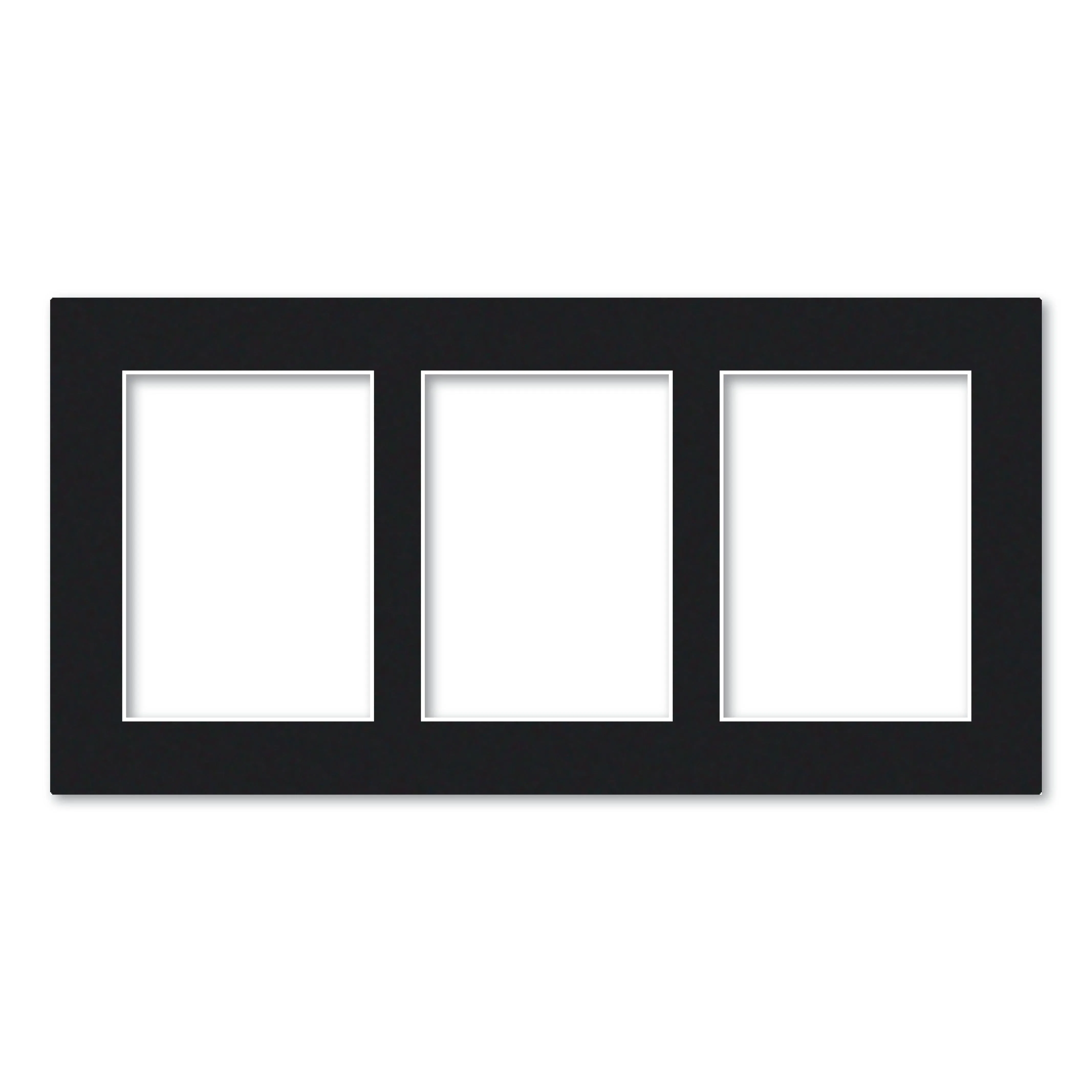 3 Window (5x7in) Collage Photo Mat Board