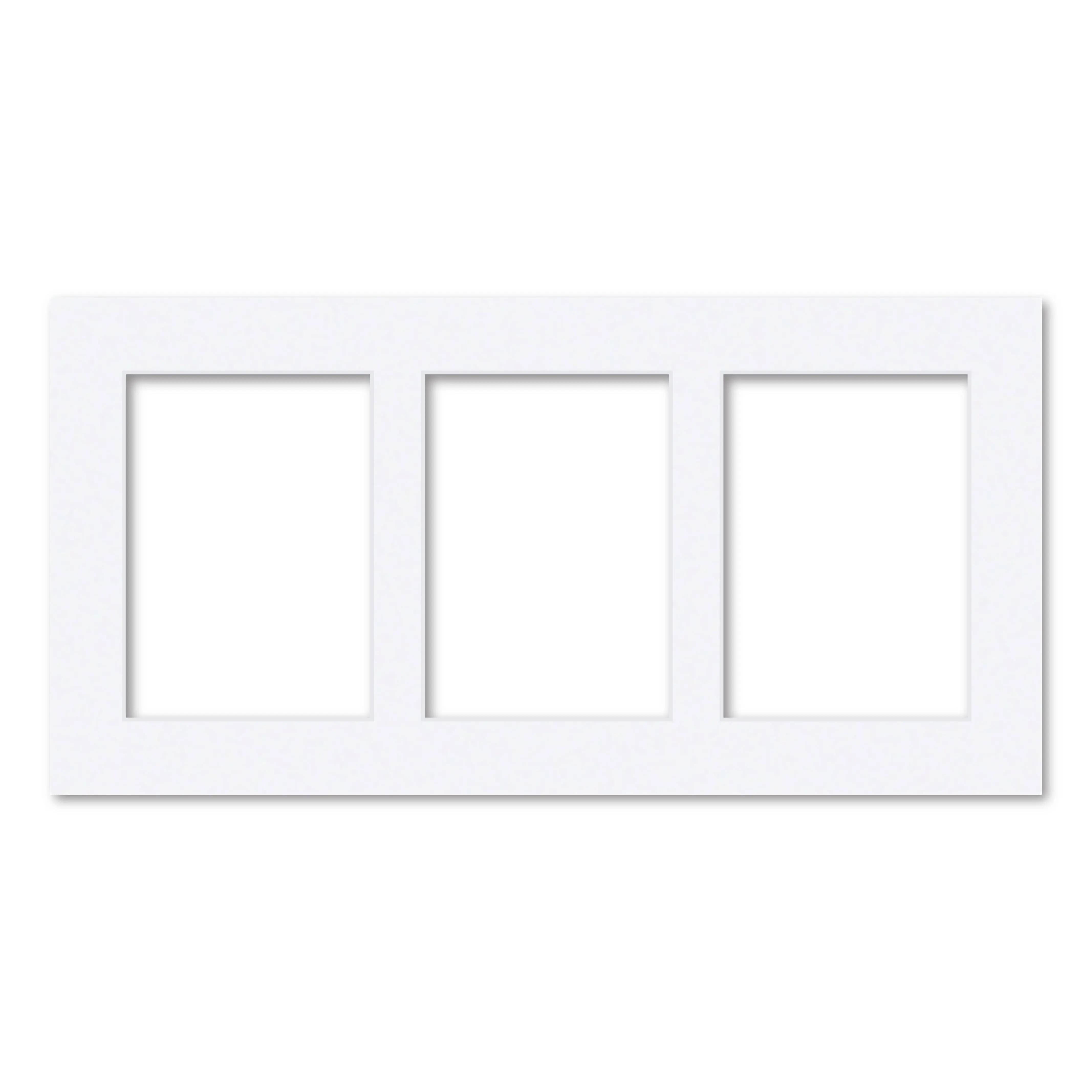 3 Window (5x7in) Collage Photo Mat Board