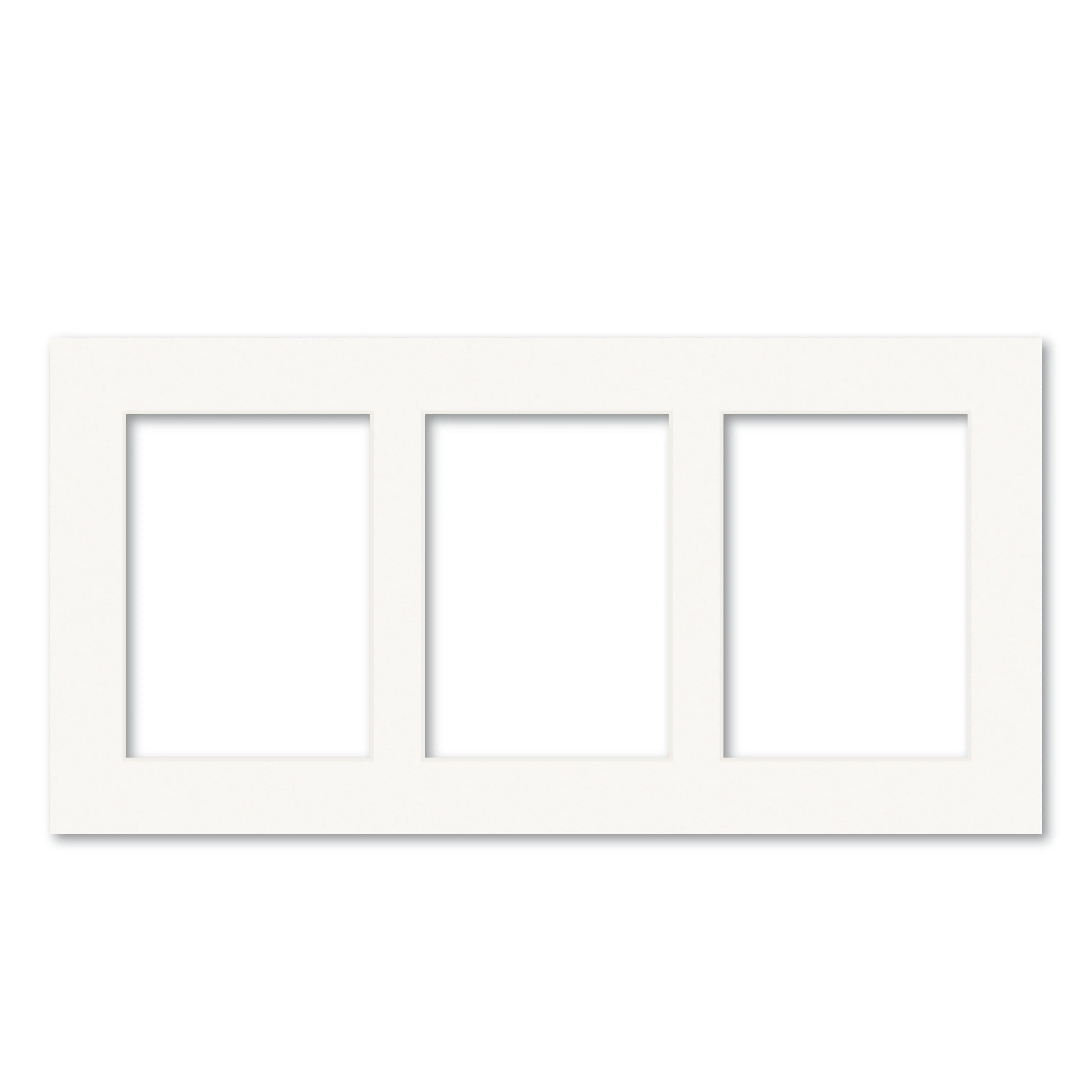 3 Window (5x7in) Collage Photo Mat Board