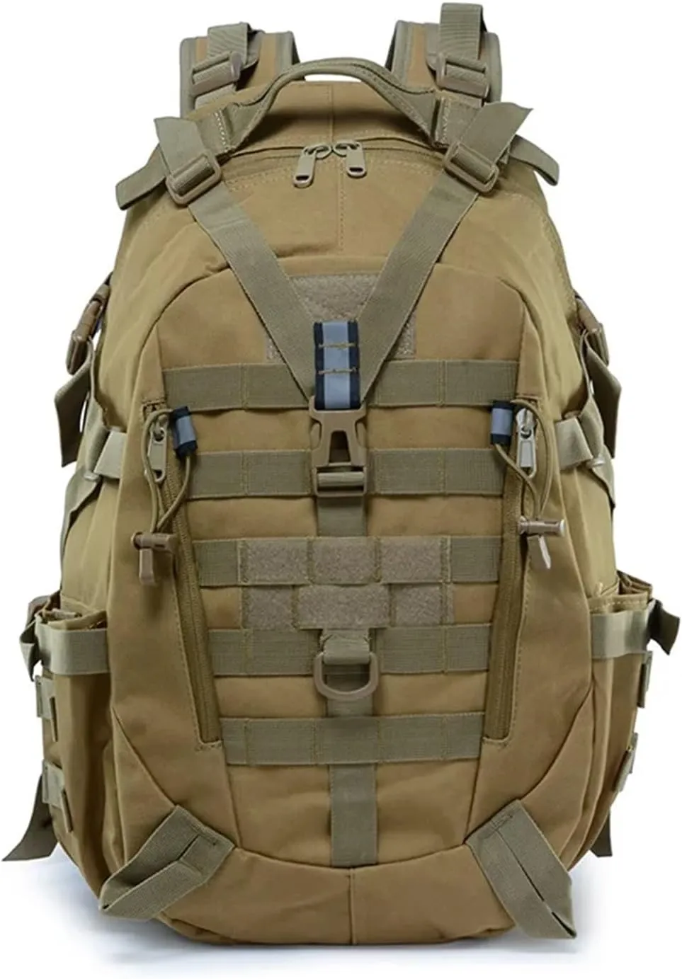 30-40L Camping Backpack Men's Bag Travel Bags Climbing Rucksack Hiking Outdoor Reflective Shoulder Fishing Bag(Style2)