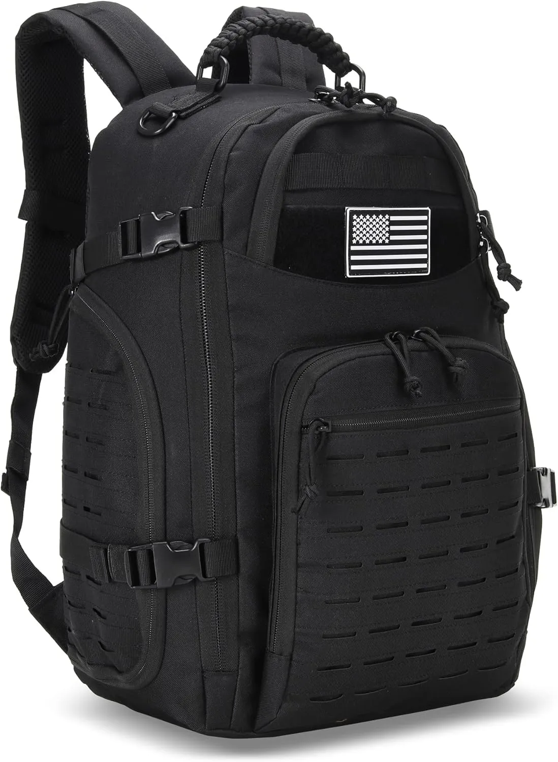 30L Hiking Backpack Lightweight Outdoor Daypack Camping Backpack Outdoor Travel Daypack Day Pack for Man Woman (Black)