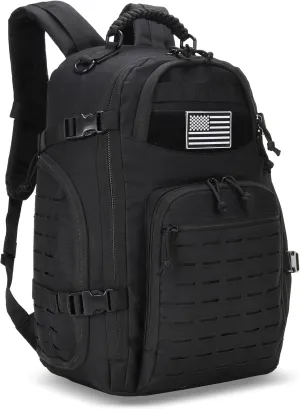 30L Hiking Backpack Lightweight Outdoor Daypack Camping Backpack Outdoor Travel Daypack Day Pack for Man Woman (Black)