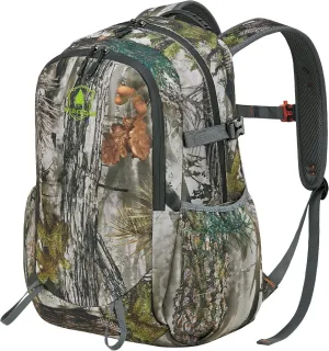 30L Kids Camo Hunting Backpack with 11 Pockets, Small Lightweight Hunting Bag for Youth, Day Pack for Travel, Hiking, Camping
