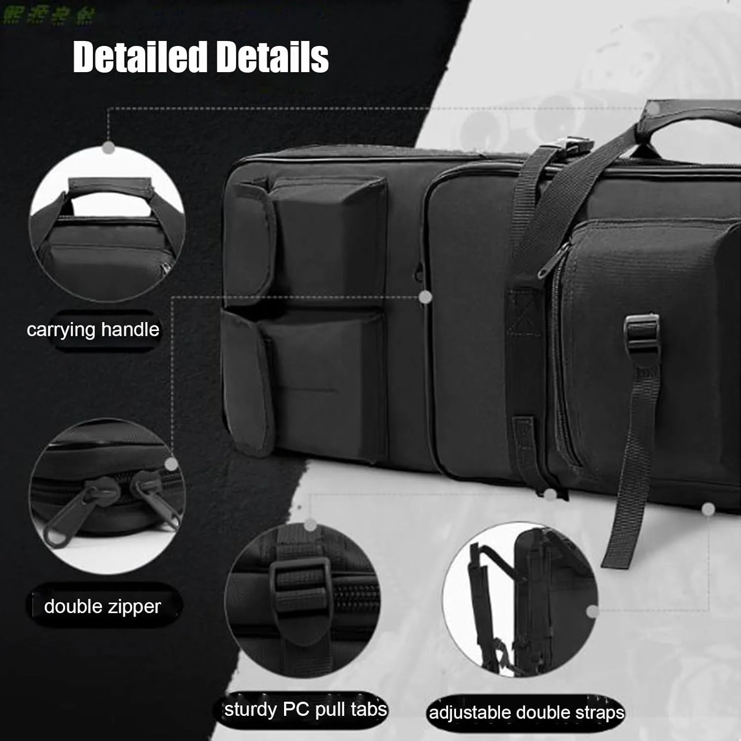 32" 37" 46" Soft Double Rifle Bag, Tactical Double Long Gun Bag,with Lockable Zipper and Backpack Strap, for Firearm Storage and Transportation, Perfect for Indoor/Outdoor Shooting