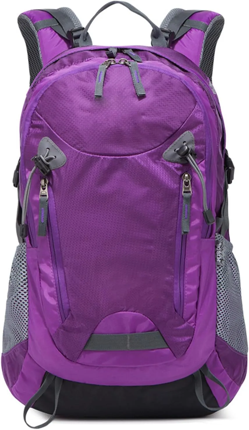 35L Hiking Backpack – Lightweight Waterproof Daypack with Adjustable Straps, Mesh Side Pockets – Camping & Travel Backpack for Men & Women – Purple