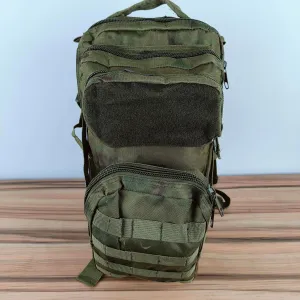3P Tactical Backpack - 30L Capacity, Waterproof Oxford Cloth, MOLLE System - Ideal for Hiking, Rucking, and Military Use (Travel, Ruin Camouflage), OSFA