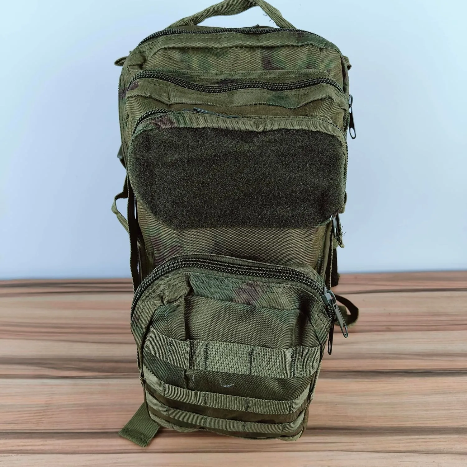 3P Tactical Backpack - 30L Capacity, Waterproof Oxford Cloth, MOLLE System - Ideal for Hiking, Rucking, and Military Use (Travel, Ruin Camouflage), OSFA