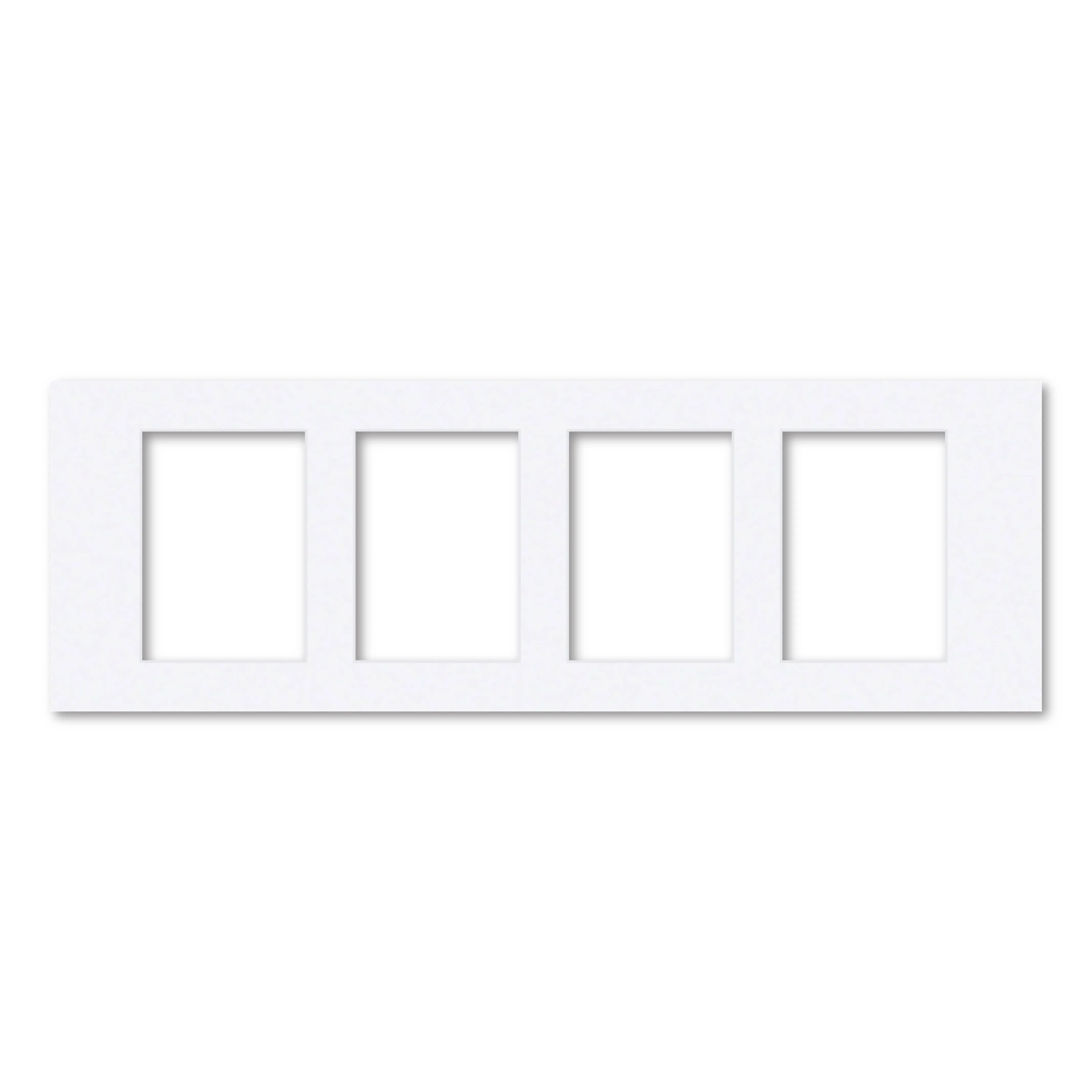 4 Window (5x7in) Collage Photo Mat Board