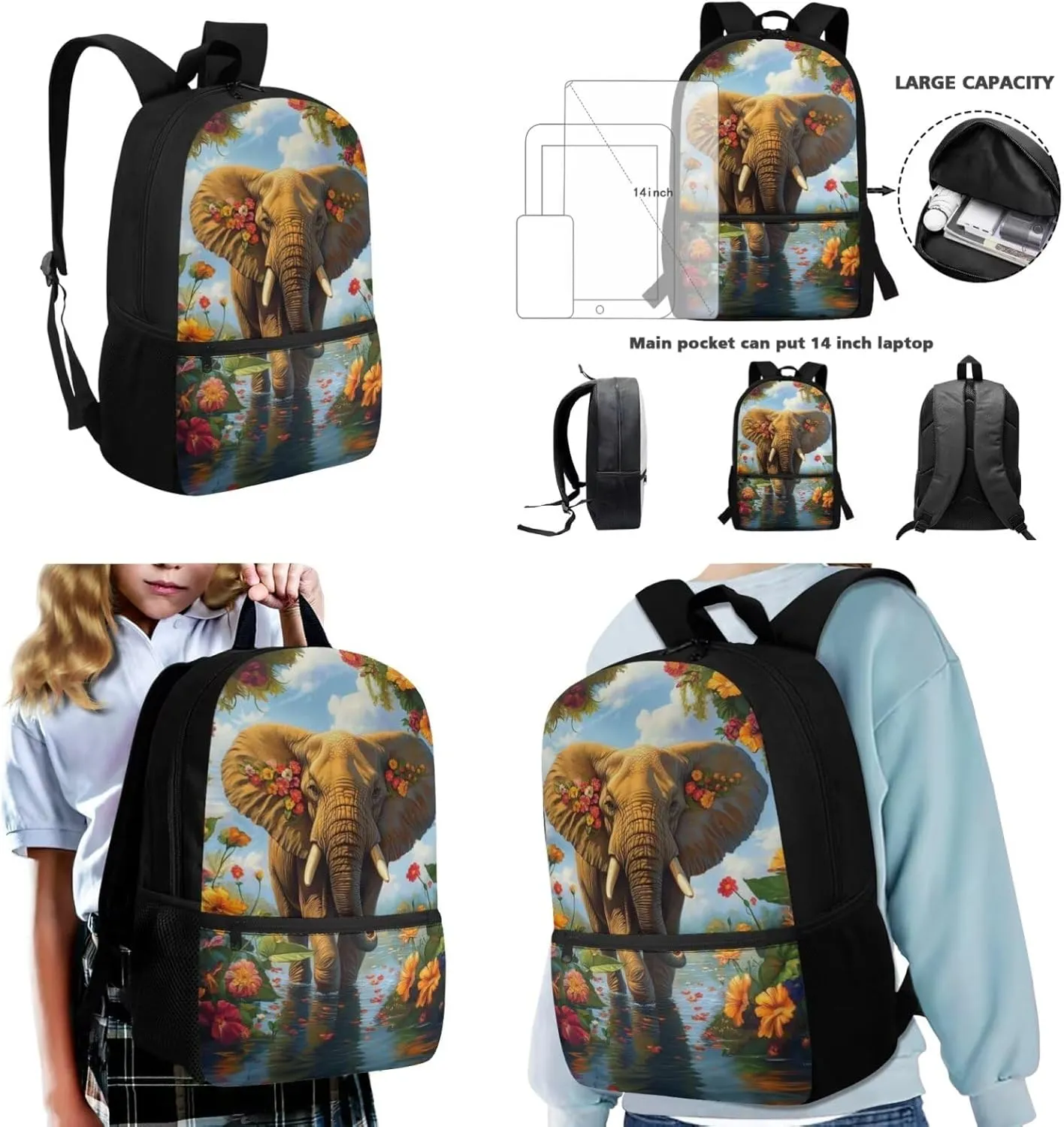 4th Grade School Bag Combo Boys 9-10 Years School Backpack for Kids 8-12 Boys 17 Inch Lightweight Bookbag with Lunch Bag Set Ergonomic Spacious