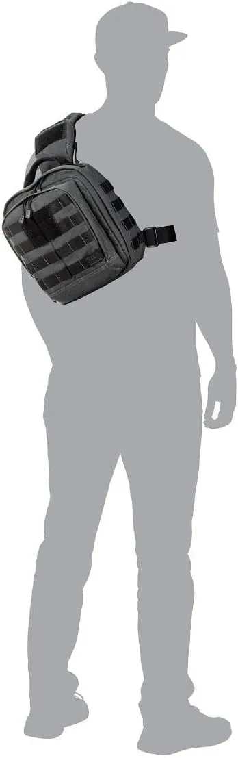 5.11 Tactical Sling Bag Pack MOAB 6, Shoulder Crossbody Military Bag, 11L, Double Tap, Style 56963ABR
