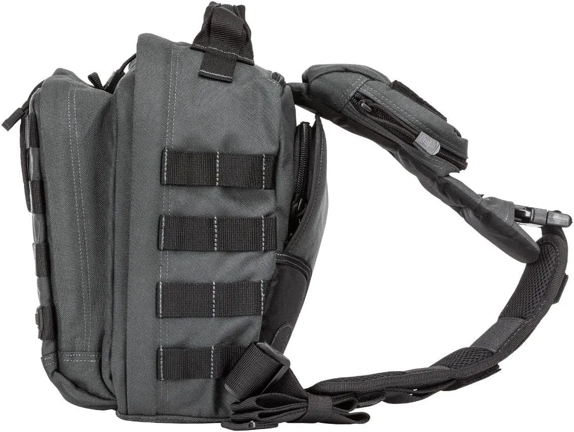 5.11 Tactical Sling Bag Pack MOAB 6, Shoulder Crossbody Military Bag, 11L, Double Tap, Style 56963ABR