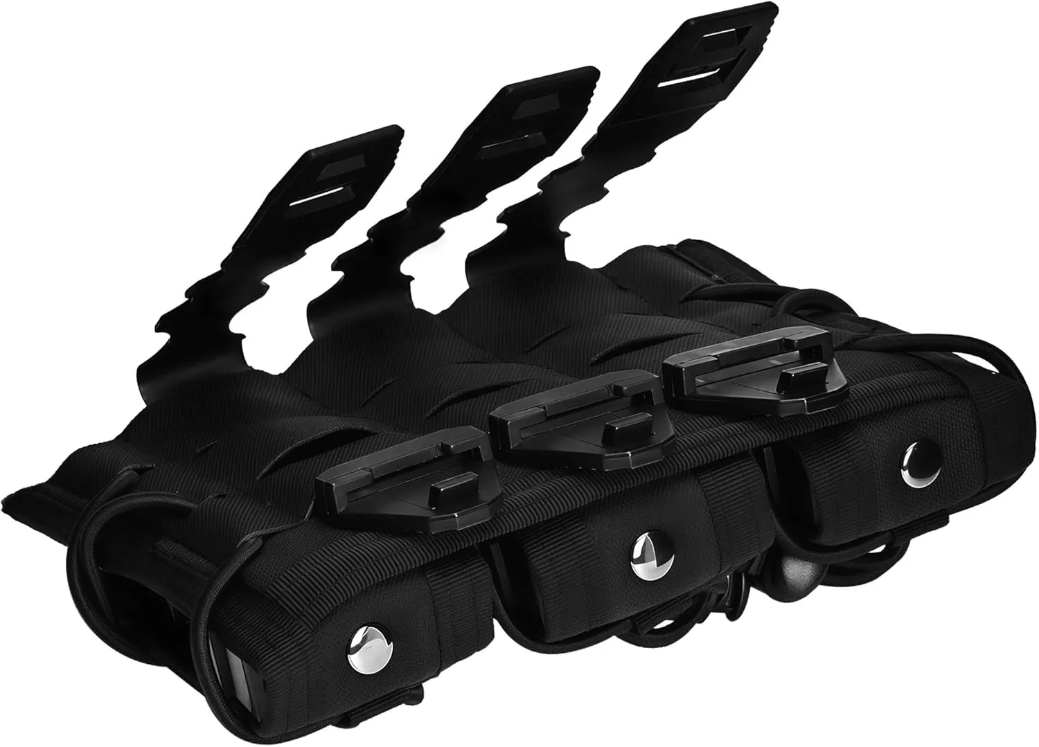 9mm Mag Pouch Double Triple,Pistol Mag Pouch Molle Clips,9mm Magazine Holder Open Top,Tactical Gear for Durable Camping Hunting Bag