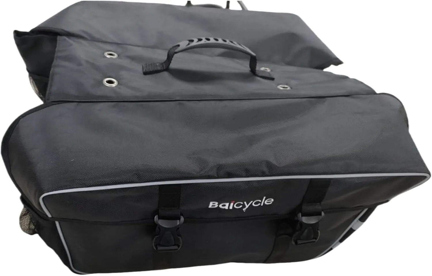A02 Bike Bags for Bicycle Rear rack - 30L Hard Shell Waterproof Bike Ebike Trunk Pannier Saddle Seat Bag Carrier with Reflector, Rain Cover & Handheld Handle for Commuter Travel Outdoor