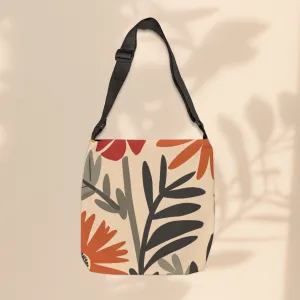 Adjustable Tote Bag - BoHo Flowers