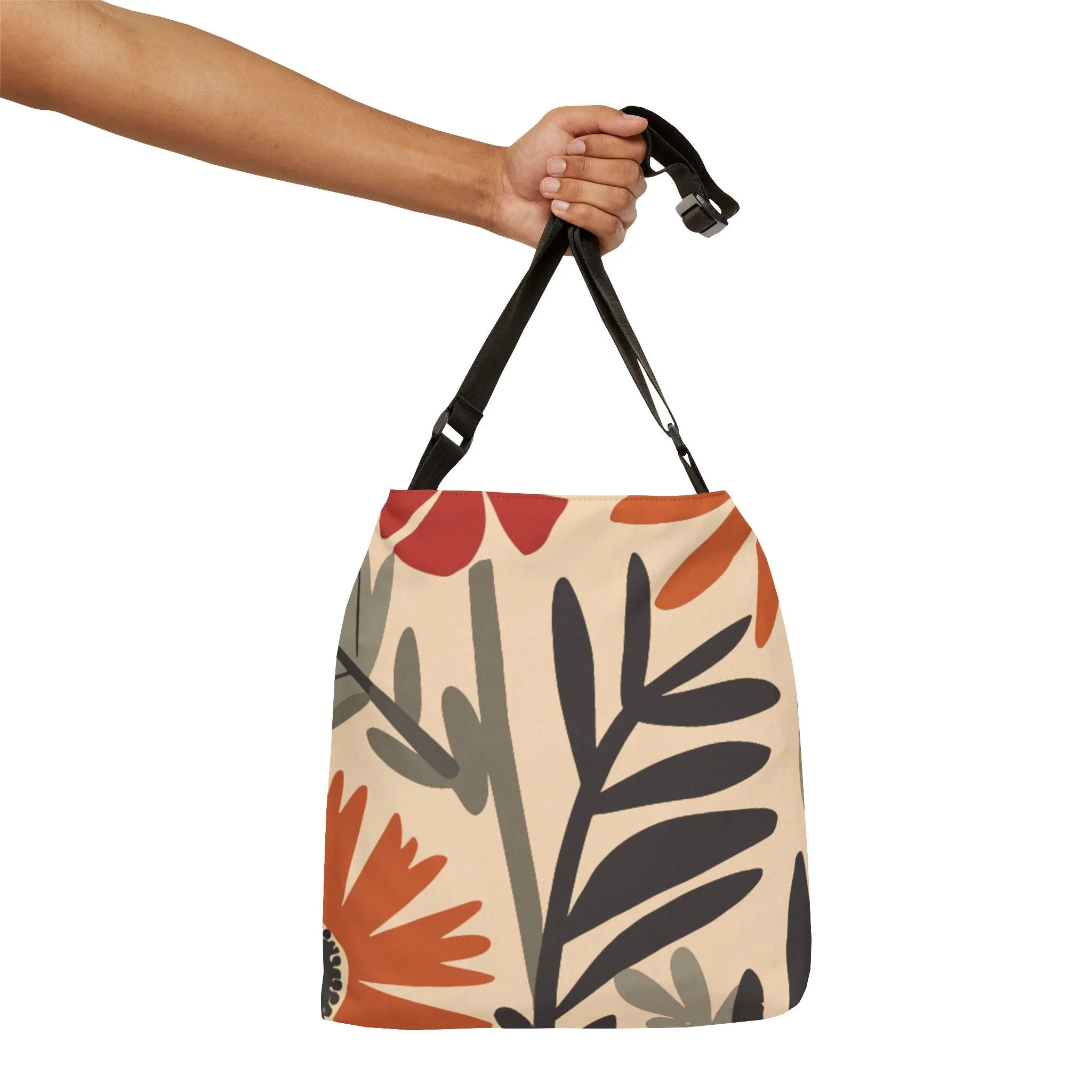 Adjustable Tote Bag - BoHo Flowers
