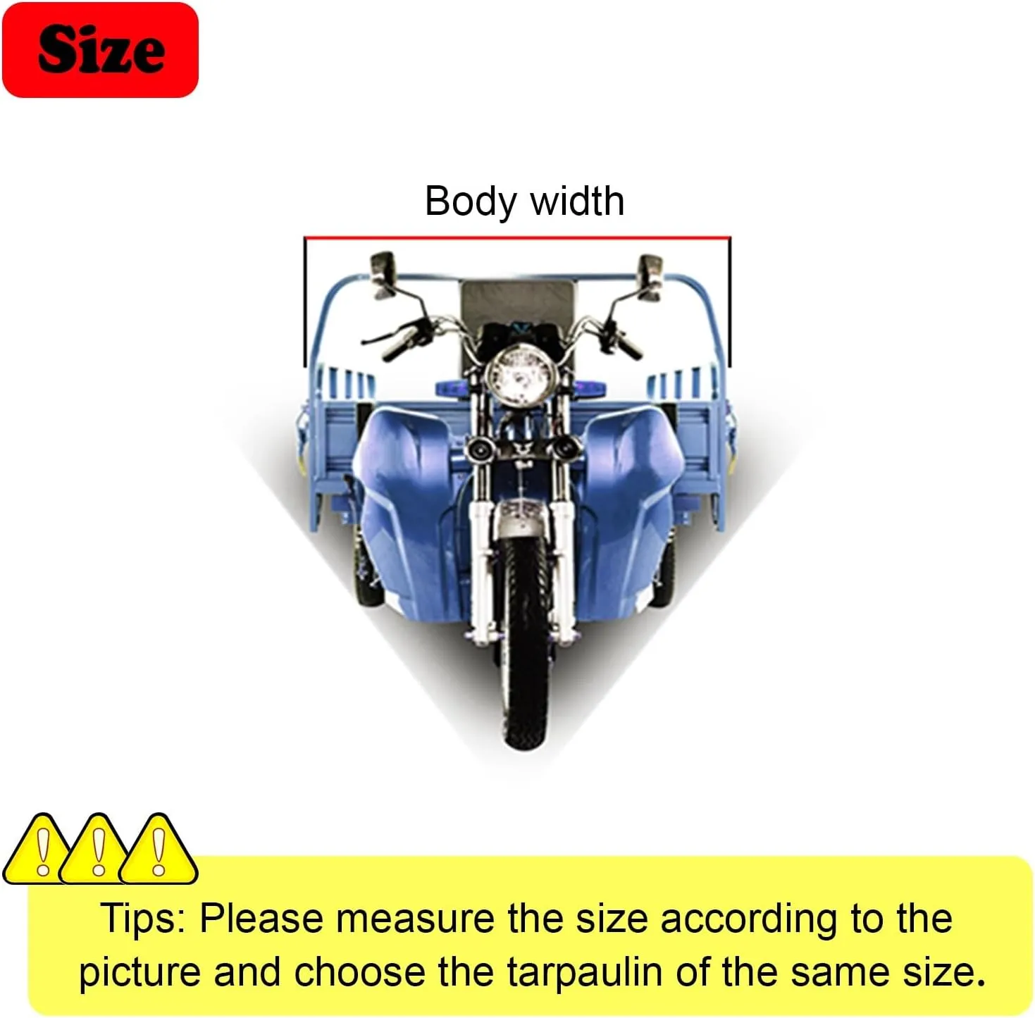Adult Tricycle Frame Canopy for Rain Sun Snow Proof, Sanbengzi Cover with Ripstop Fabric, Electric Tricycle Protective Cover with Reflective Strips(Blue,41.3inch/105cm Wide)