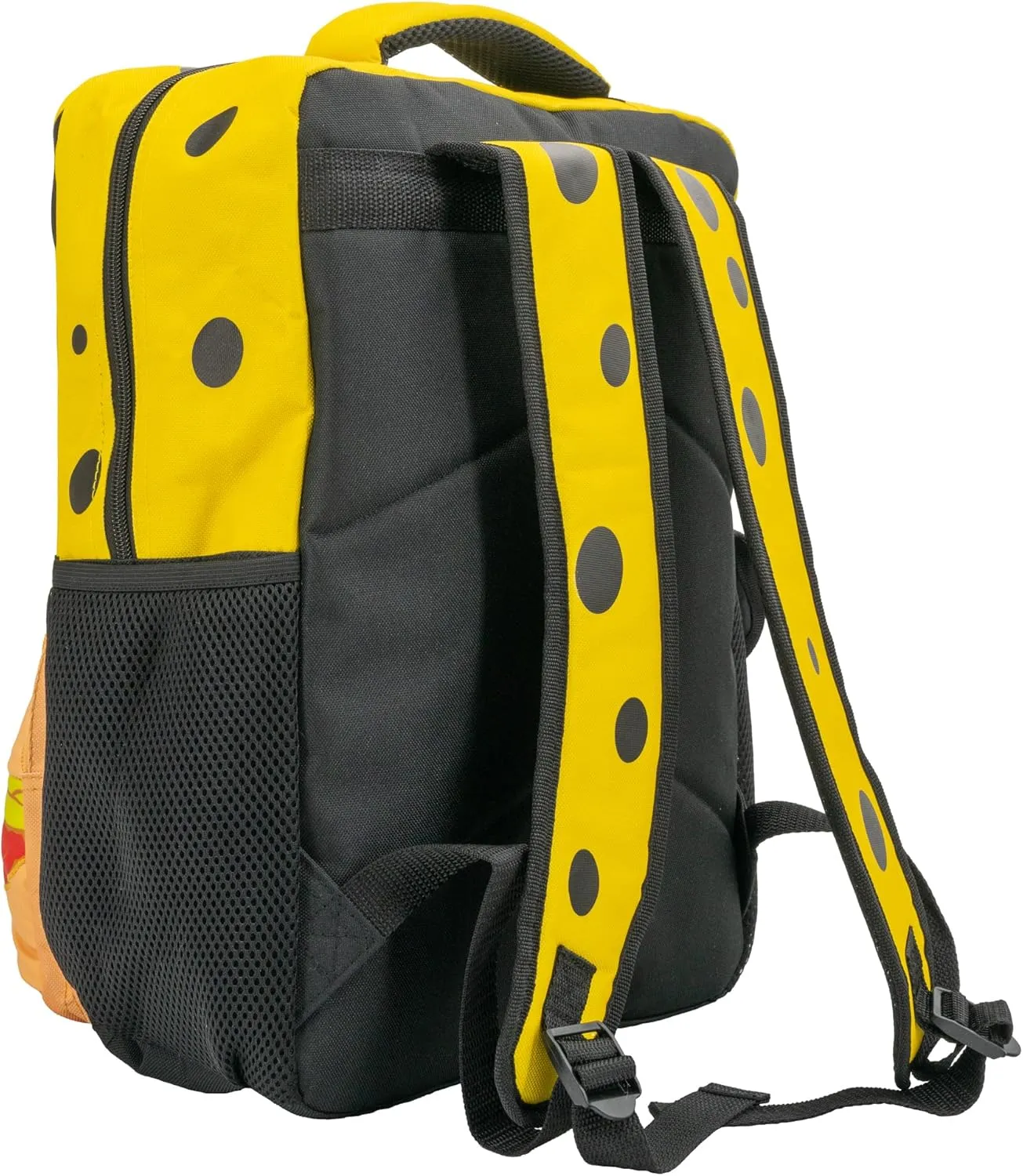 AI ACCESSORY INNOVATIONS Sponge Bob Square Pants Backpack, 3D Big Face SpongeBob Girls & Boys School Bag 16”