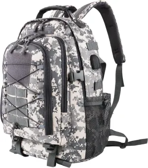 aiGear Tactical Backpack for Men, 35L Military Backpack, 3-Day Bug Out Bag for Camping Hiking Hunting with Molle System Army Daypack (35L ACU)