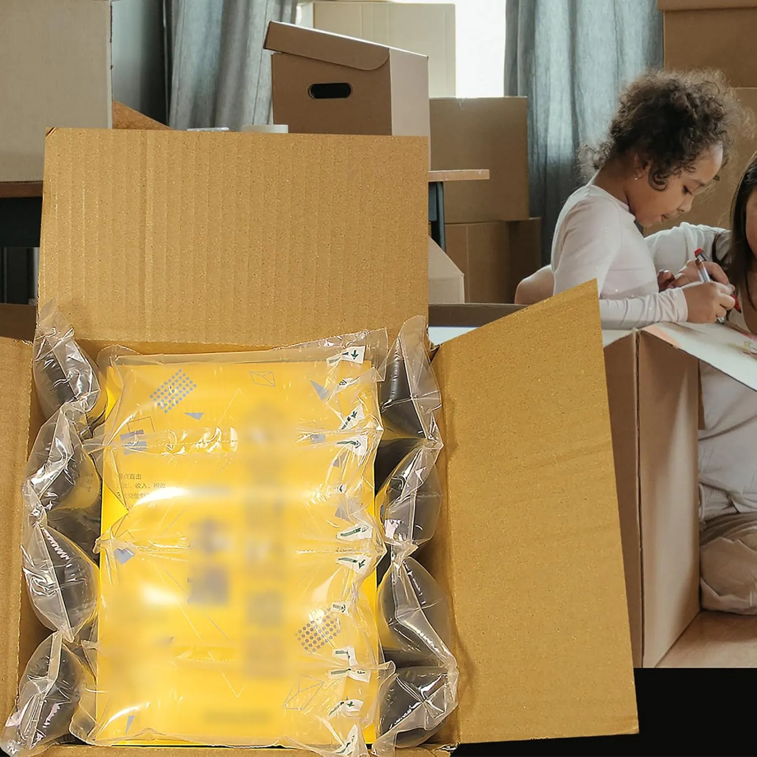 Air Pillows for Shipping with Pump Packaging Air Bags 800 Count Inflatable Shipping Supplies Box Filler Packing Materials for Moving, Purse Stuffers for Shape 3.54" x 7.87", 236 ft