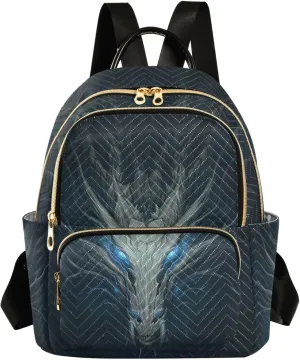 ALAZA Dragon Firing Anime Mini Backpack Purse for Women Travel Bag Fashion Daypack Back Pack Shoulder Bag