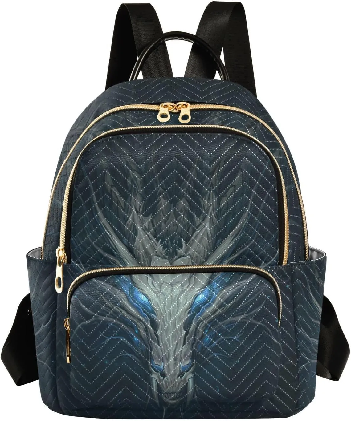 ALAZA Dragon Firing Anime Mini Backpack Purse for Women Travel Bag Fashion Daypack Back Pack Shoulder Bag