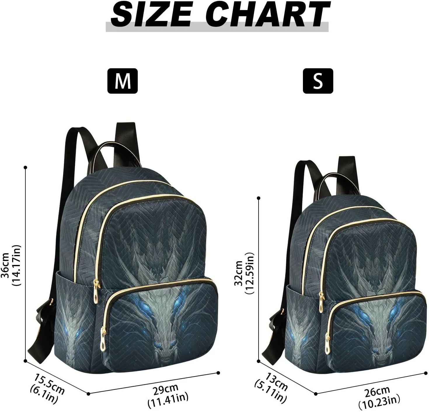 ALAZA Dragon Firing Anime Mini Backpack Purse for Women Travel Bag Fashion Daypack Back Pack Shoulder Bag