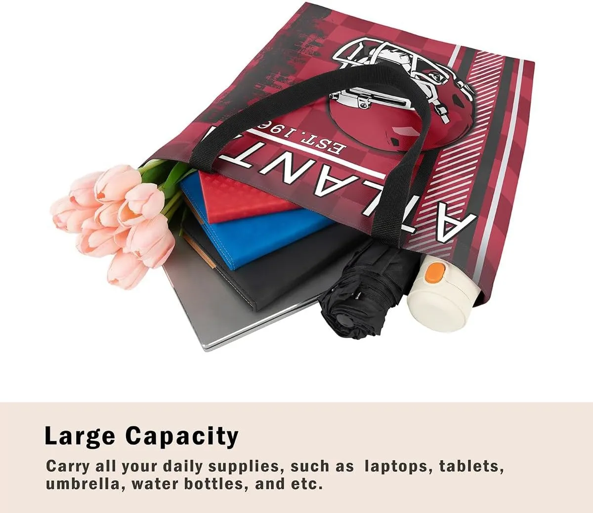 American Football City Canvas Tote Bag Football Sports Ball Game Travel Shopping Bag,Teen Rugby Helmet