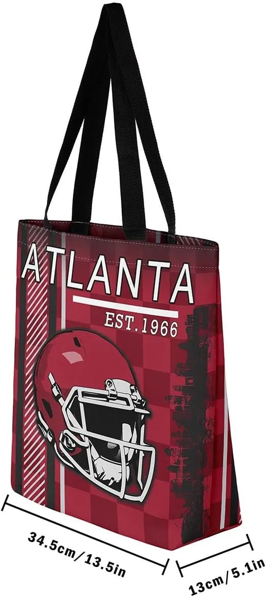 American Football City Canvas Tote Bag Football Sports Ball Game Travel Shopping Bag,Teen Rugby Helmet