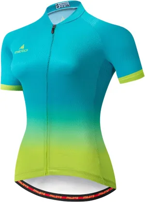 Aogda Cycling Jerseys Women Bike Tops Bicycle Shirts Ladies Biking Clothing
