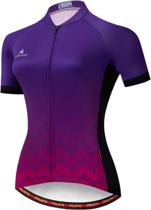 Aogda Cycling Jerseys Women Bike Tops Bicycle Shirts Ladies Biking Clothing