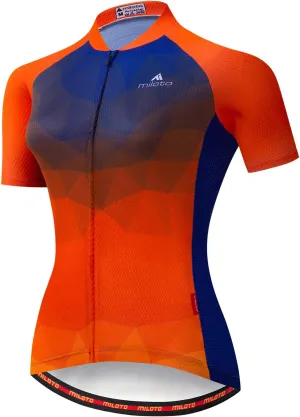 Aogda Cycling Jerseys Women Bike Tops Bicycle Shirts Ladies Biking Clothing