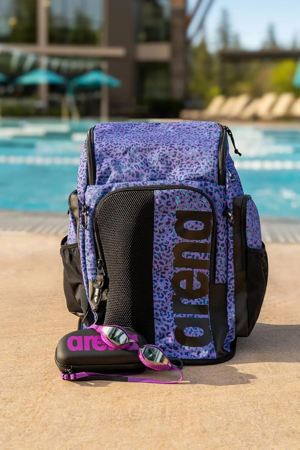 Arena Unisex Swim Goggle Case For Swimming Goggles, Protective Hardcover Carrying Case With Clip, Multiple Colors