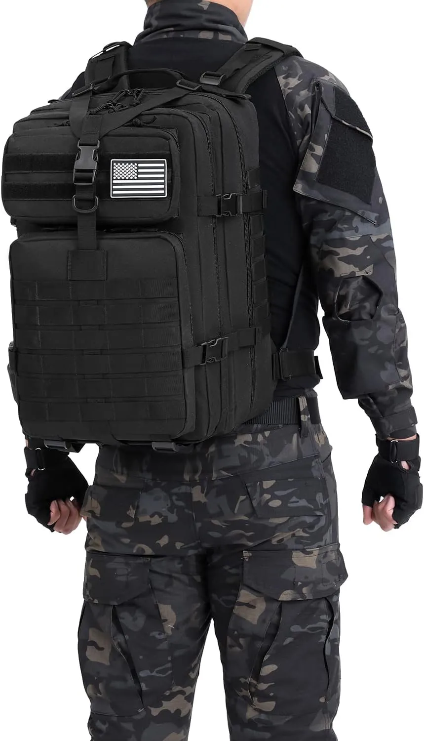 ATBP Tactical Military Rucksack Backpack Molle Hiking Daypack Hunting 45 Liters