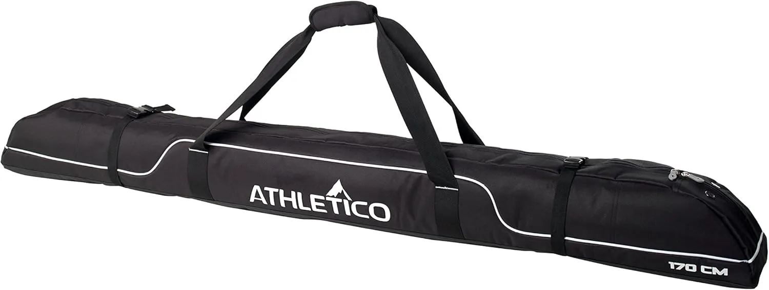 Athletico Diamond Trail Padded Ski Bag - Single Ski Travel Bag to Transport Skis