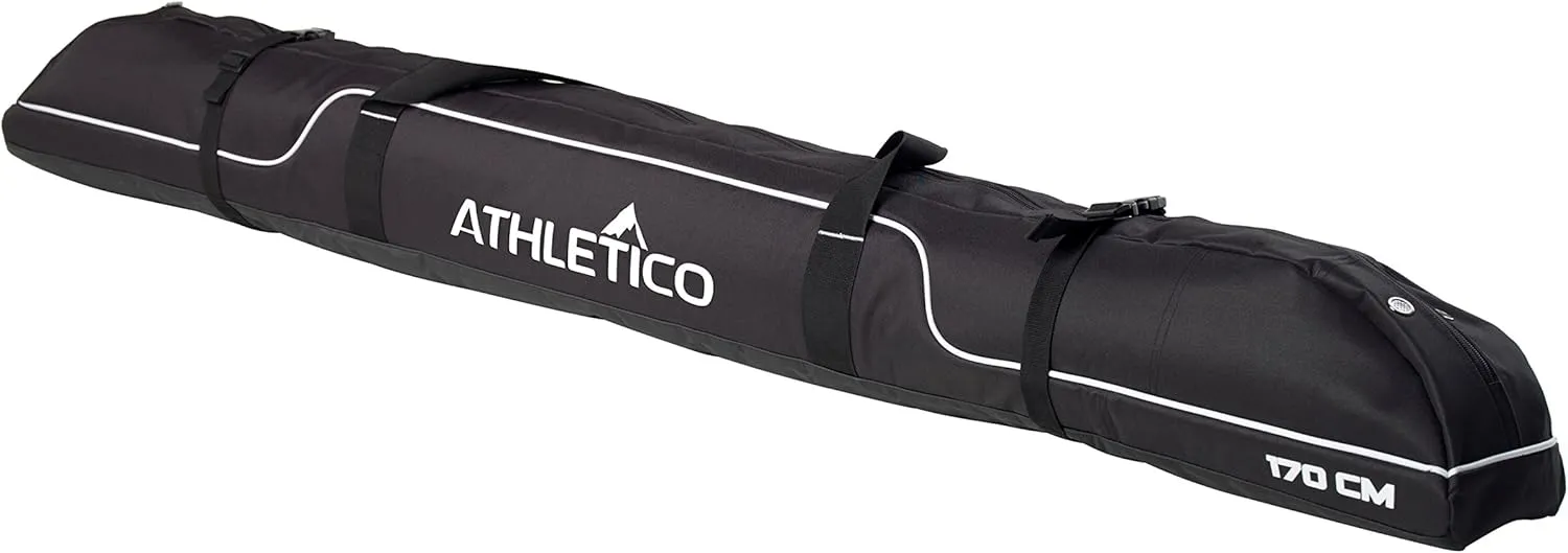 Athletico Diamond Trail Padded Ski Bag - Single Ski Travel Bag to Transport Skis
