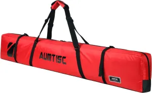 AUMTISC Fully Padded Ski Bag, Single Ski Travel Bags to Transport Skis Gear with Pocket and Adjustable Shoulder Strap, 170 185 cm