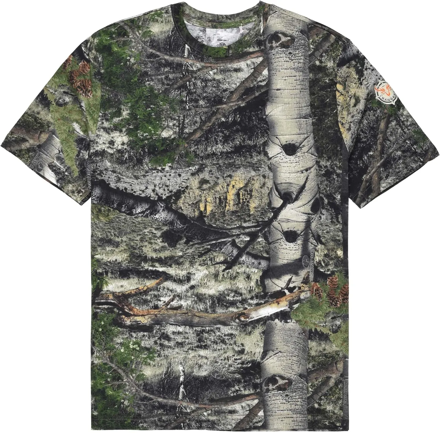 Authentic Realtree and Mossy Oak Camouflage Crewneck Unisex Adult Short Sleeve Tee Shirt