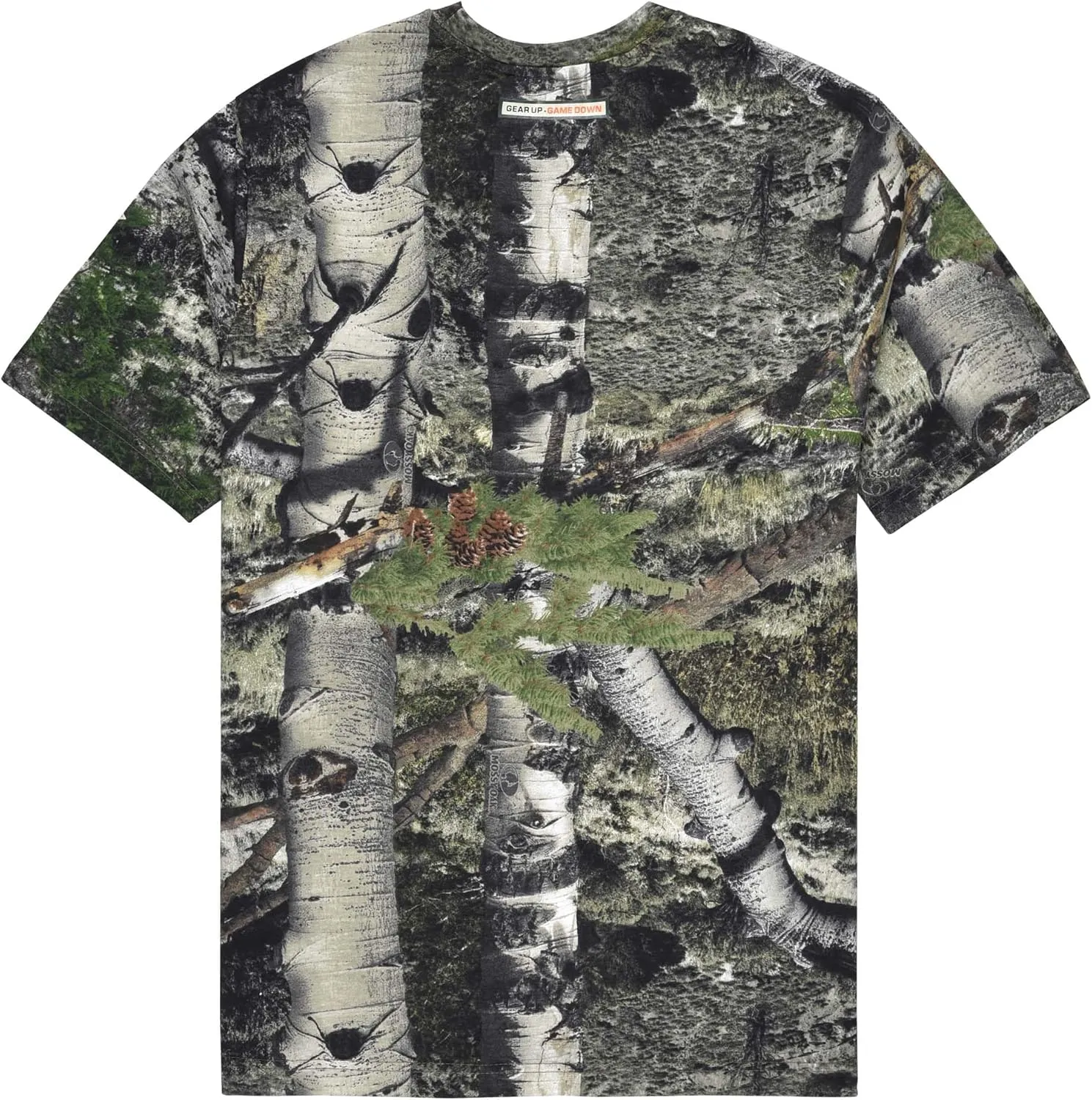 Authentic Realtree and Mossy Oak Camouflage Crewneck Unisex Adult Short Sleeve Tee Shirt