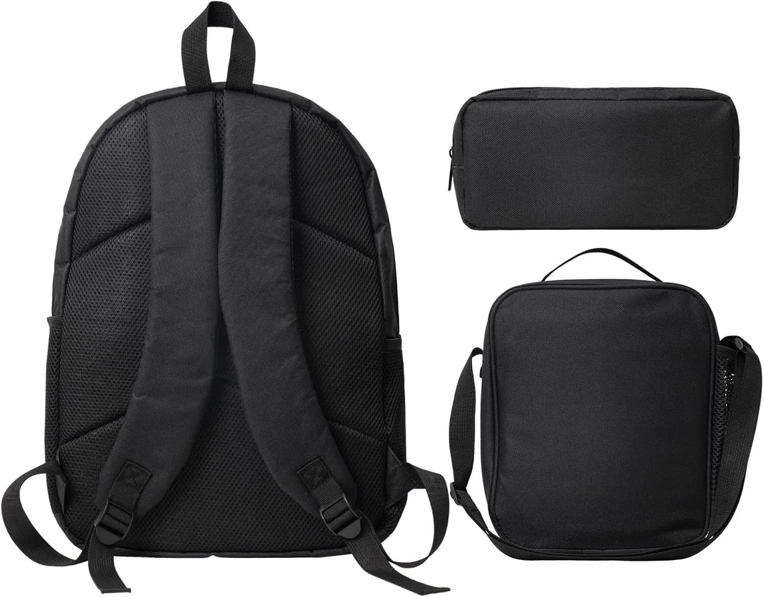 Backpack Lunch Box and Bag 3PCS Large Capacity Travel Backpack Suitable Work Outdoor Sport for Woman Man Fox22